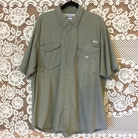 Columbia Button Up Fishing Shirt - Picture 1 of 9
